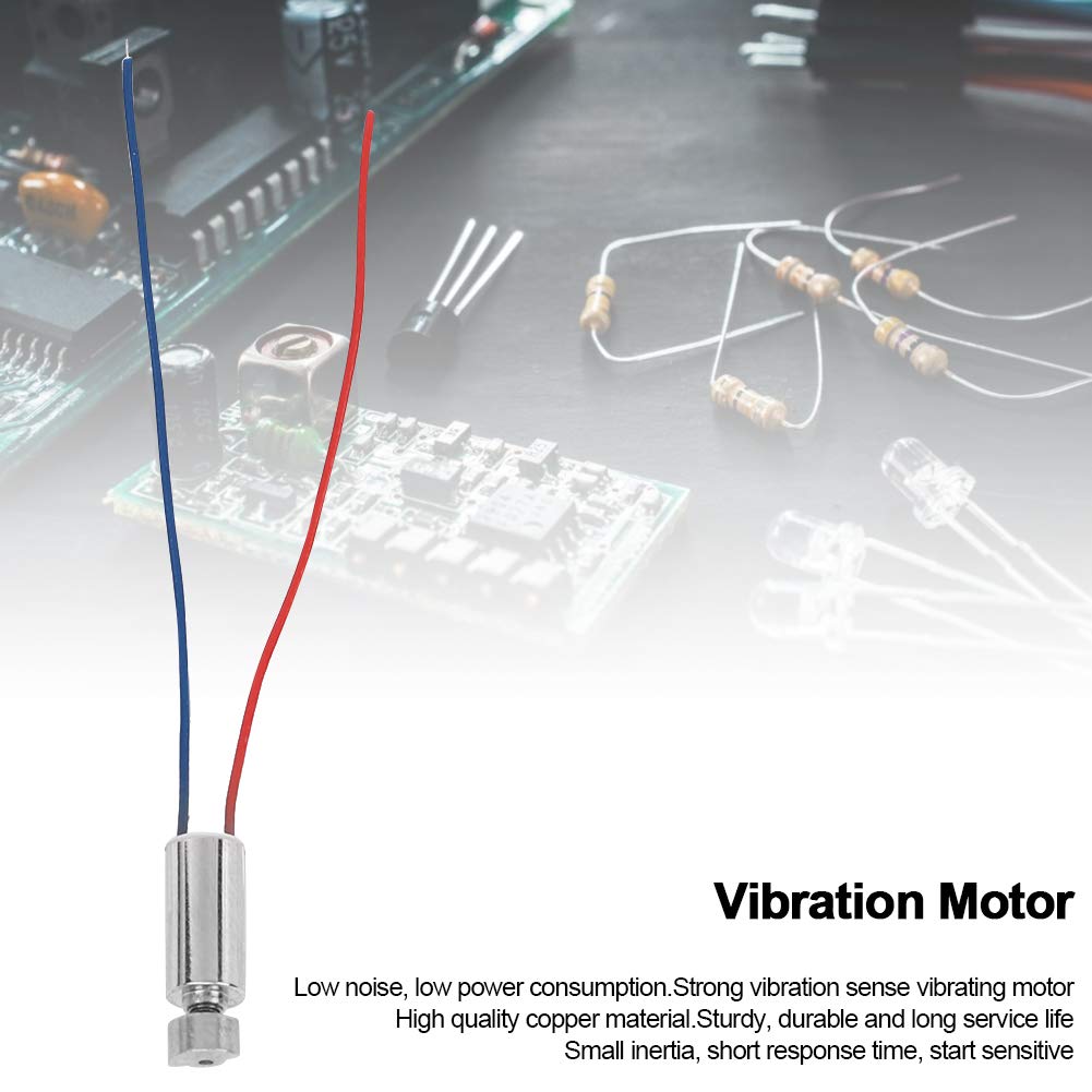 Sourcing Map Mini Vibration Moteurs DC 3V-5V 63mA Pièce Plaque Bouton-Type Micro Sans Brosse 10x2.7mm Pour Cellulaire Téléphone 4Pcs