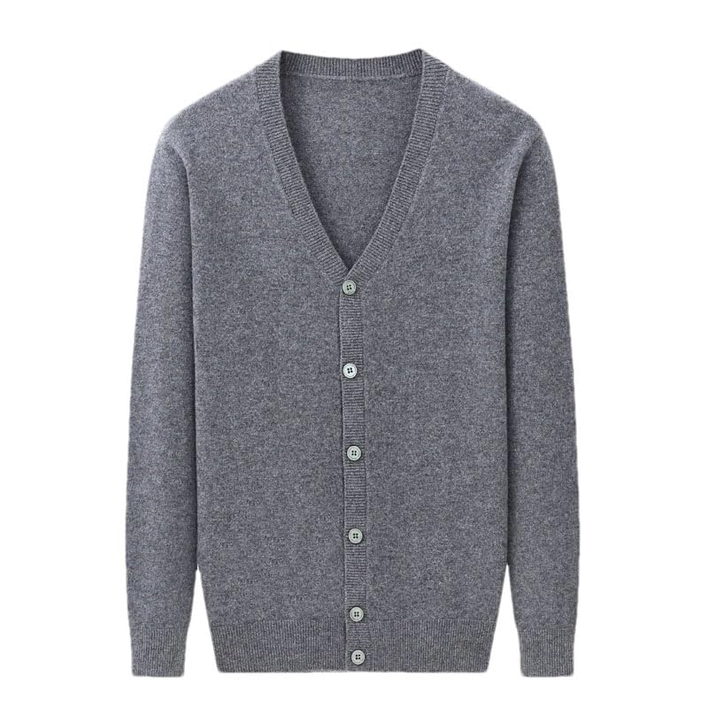 Hgvcfcv Men's Cashmere Cardigan, Winter Warm Men Cashmere Sweater