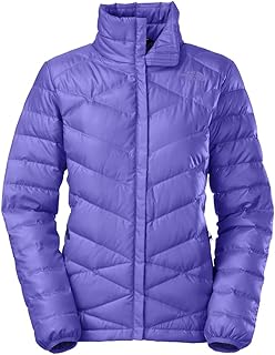 puffer jacket north face purple