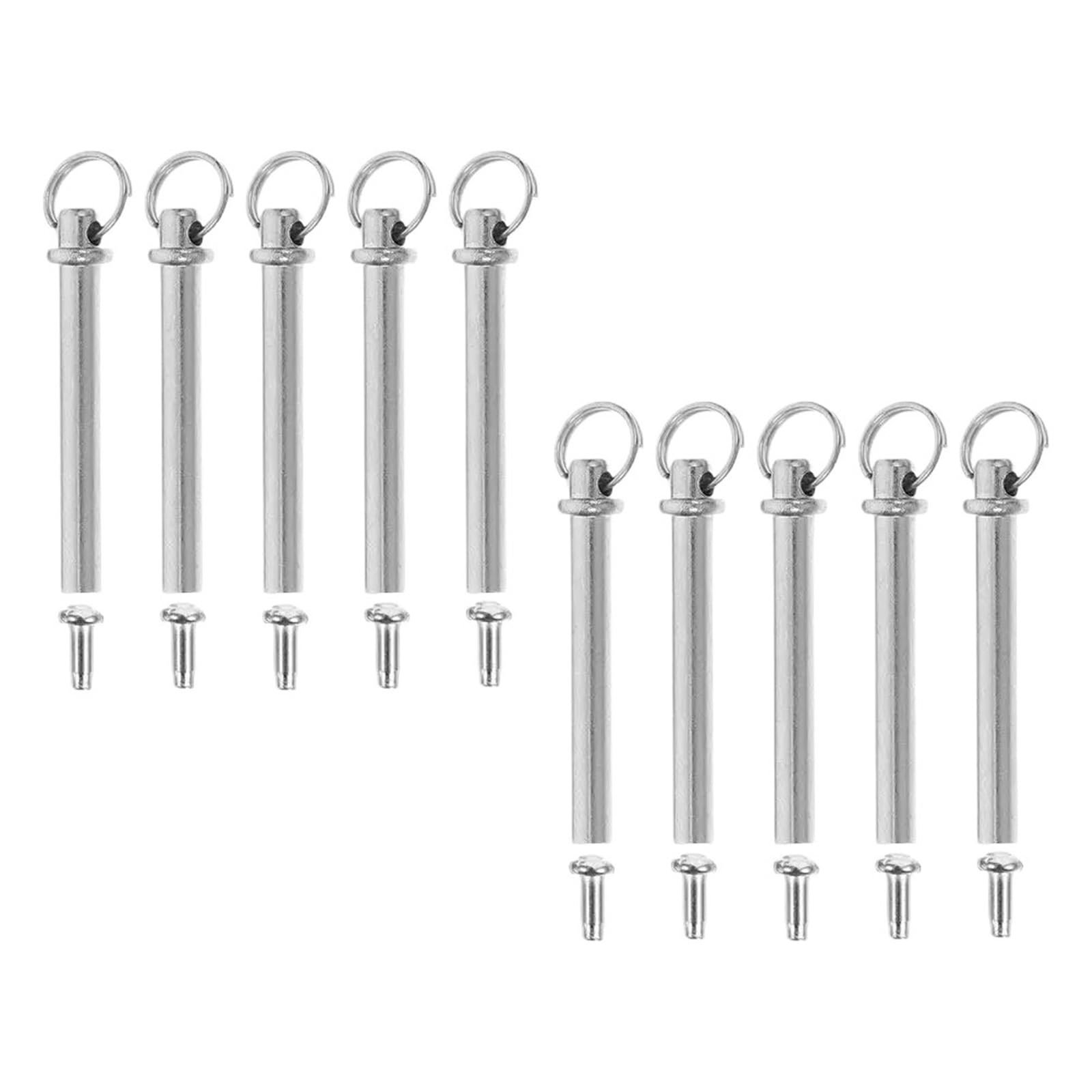 Mkyyioed One Color Rivets 10Set Folding Fan Rivet Nail Nut Repair Kit Metal Shaft Replacement Fastener Accessories