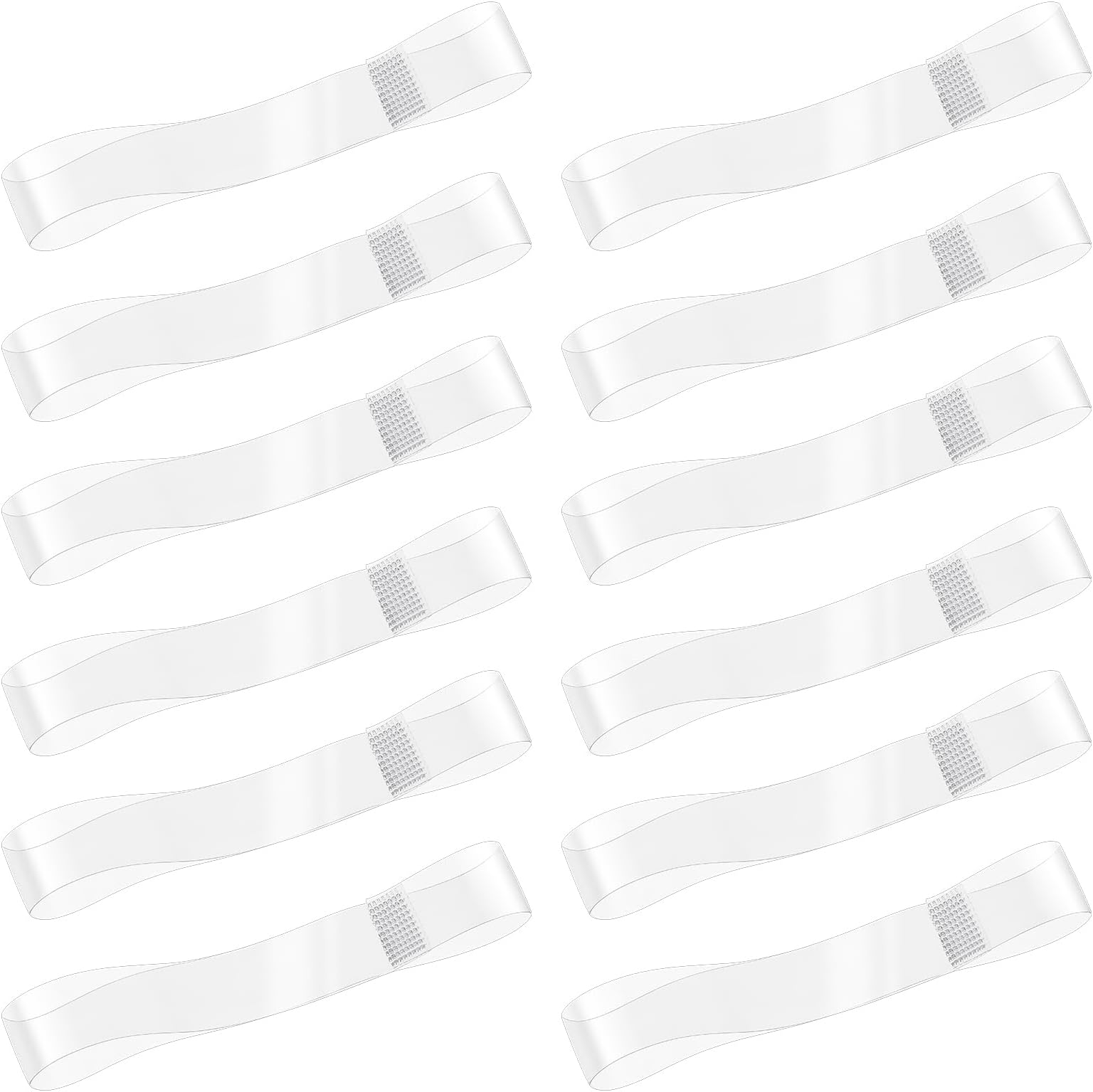 12 Pairs Invisible High Heel Shoe Straps, Transparent Detachable Shoe Straps for Heels, Women Elastic Shoe Laces Anti Loose Shoelace Belt Shoes Band for Holding Loose High Heel