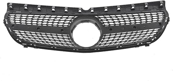 Compatible Mercedes-Benz B-Class W246 B200 2015-2017 Front Grille Grill Silver With Emblem