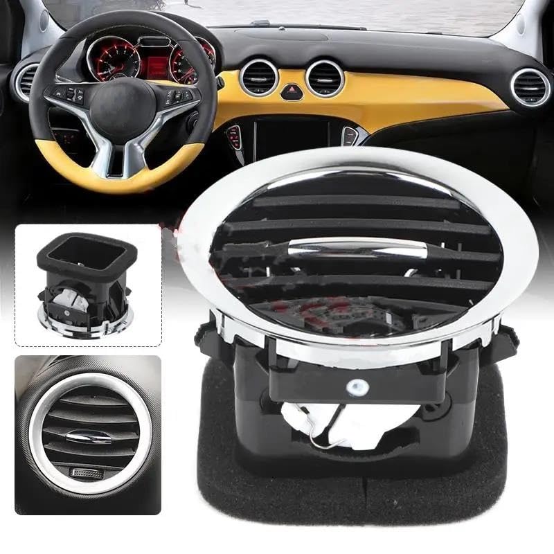 Pokrywa wentylacyjna pełna chromowana osłona wentylacji klimatyzacji kratka wylotu samochodu 13417363 2201099 13365420 do Vauxhall ADAM wszystkie modele 2013 (tylny prawy) (tylny prawy)