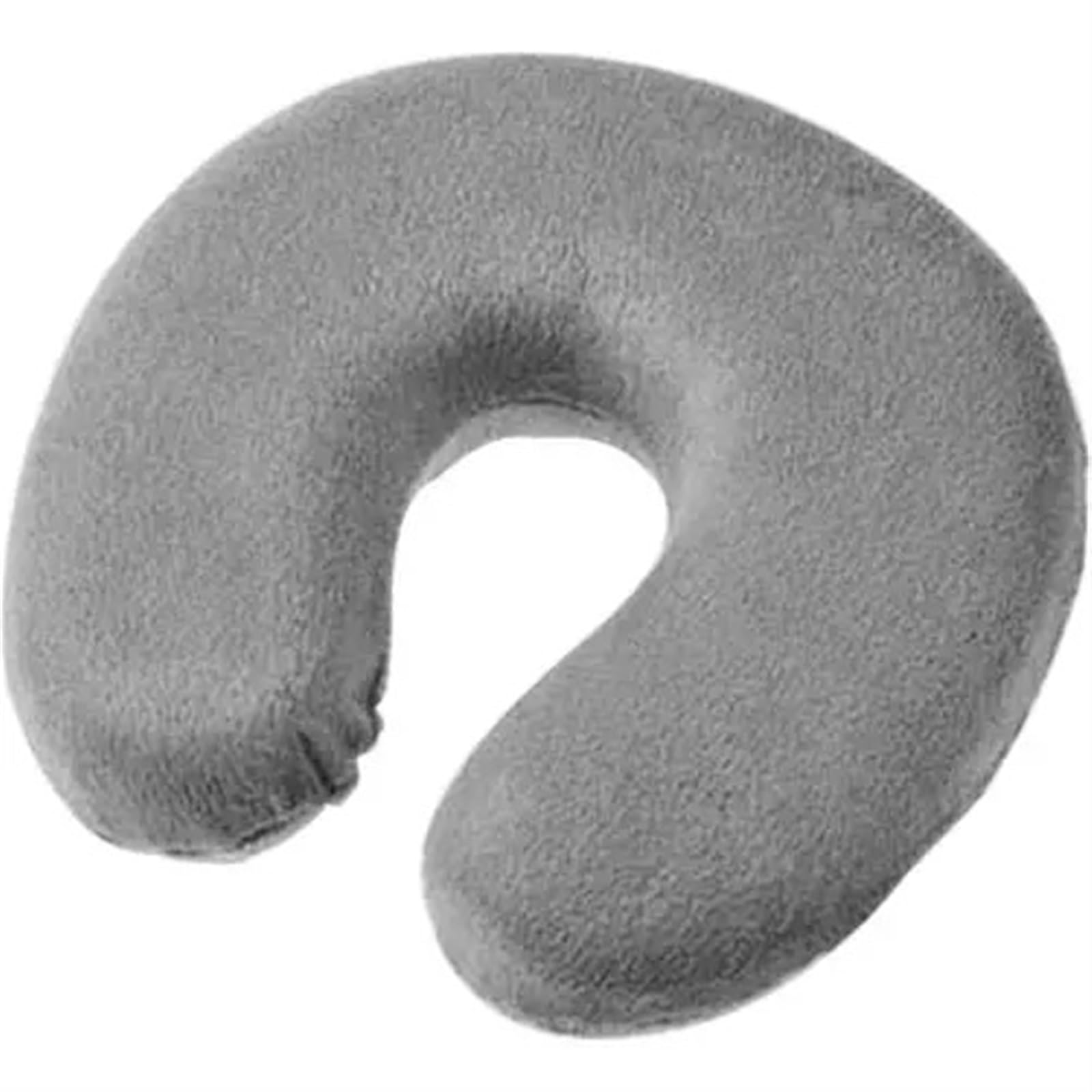YShiuoL Neck Pillow 1PC U Shaped Travel Pillow Car Air Flight Inflatable Pillows Neck Support Headrest Cushion Soft Nursing(Grey)