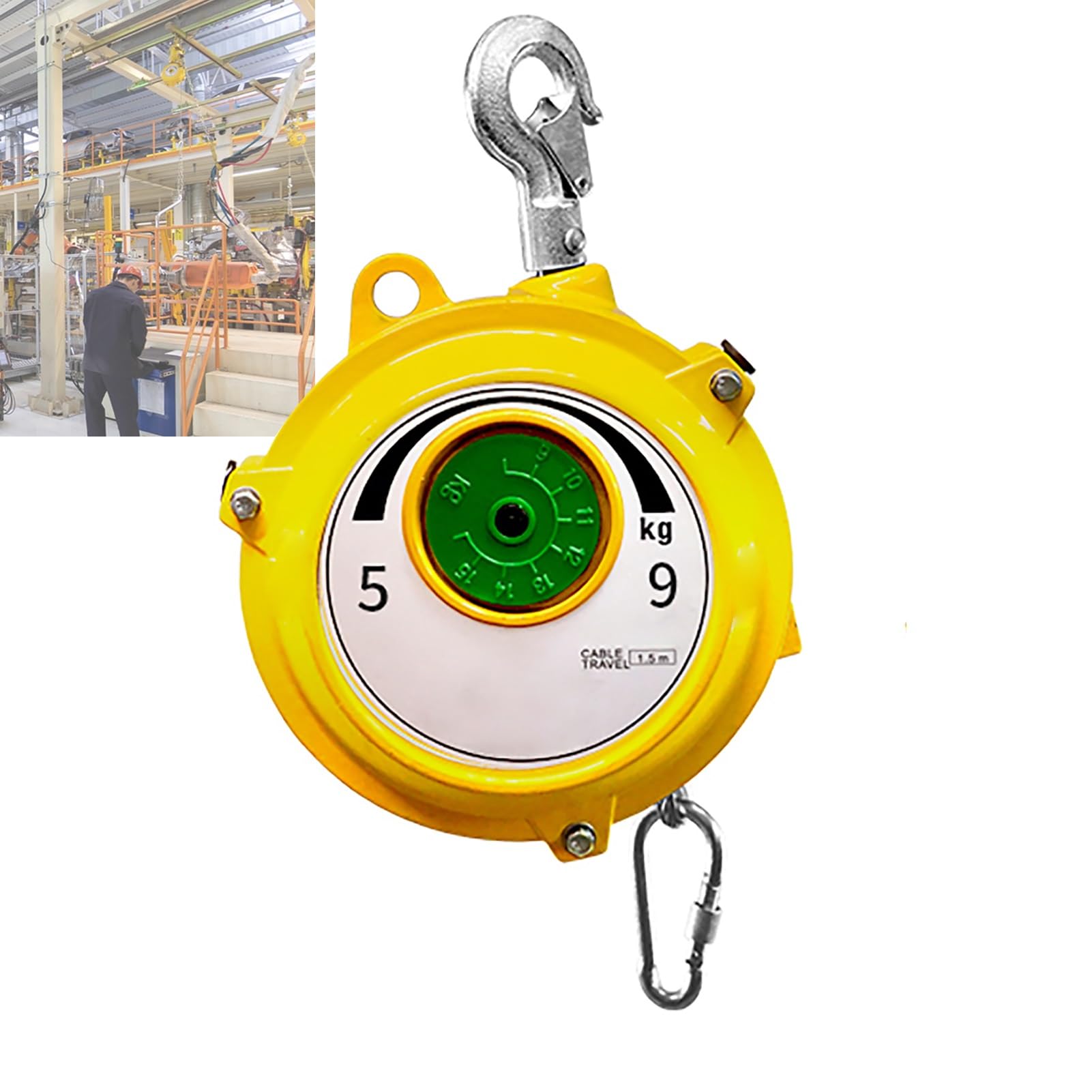 UZAMIRLEX Spring Balancer, Spring Balancer Tool Balancer Holder 1.5m 1-60kg(5-9kg)