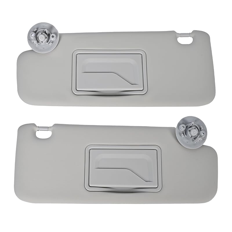 Par de para-sóis cinza para Chevy Sonic 2012–2019 e Chevy Spark 2013–2016 YUANCHINB com espelho, YC-95054956-G – 2 peças