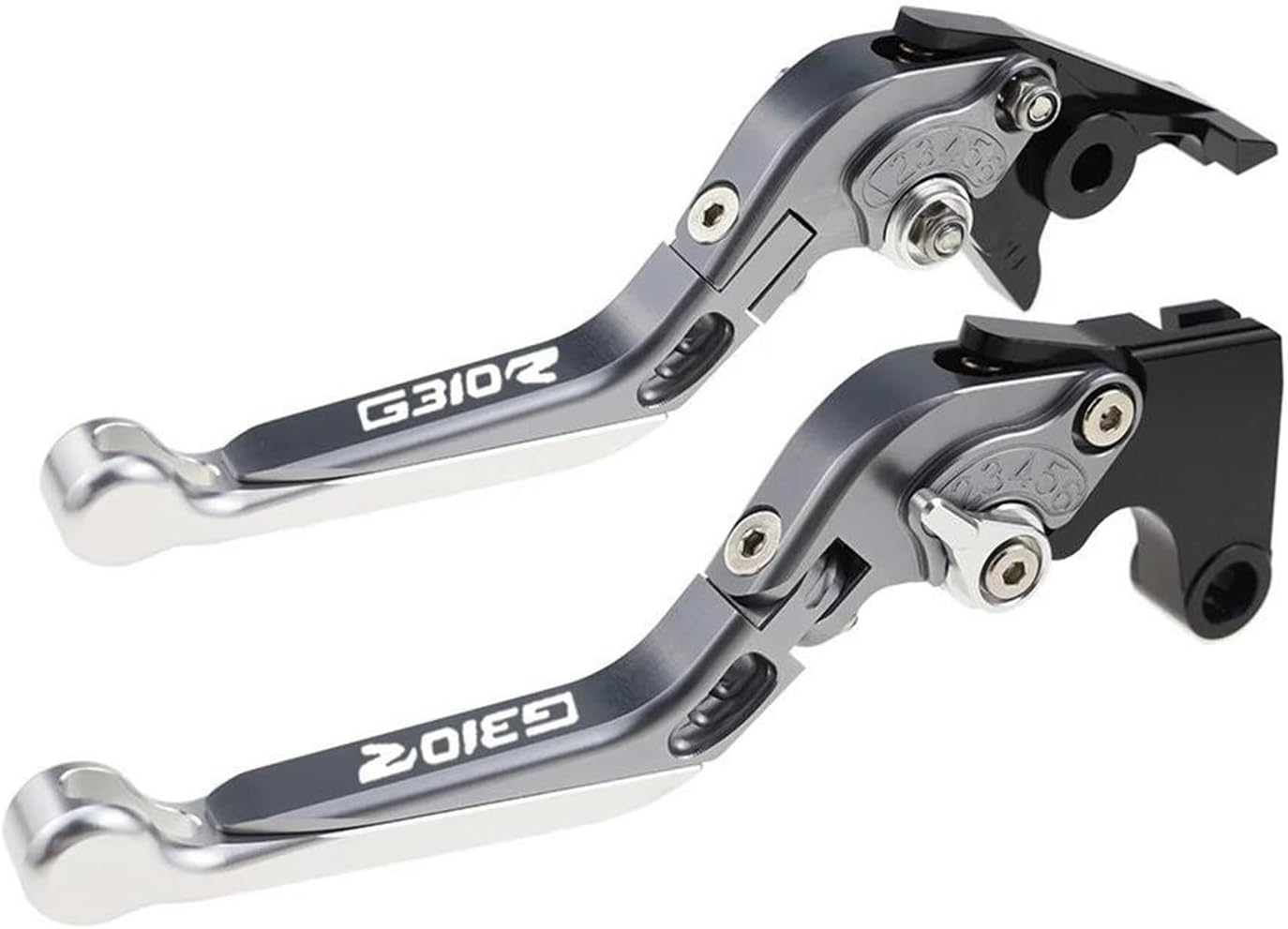 Motorcycle Part Pivot Clutch Levers Control Handles Motorcycle Parts Brake Lever Adjustable for BMW G310R G 310R G310 R 2017-2021(Silver)