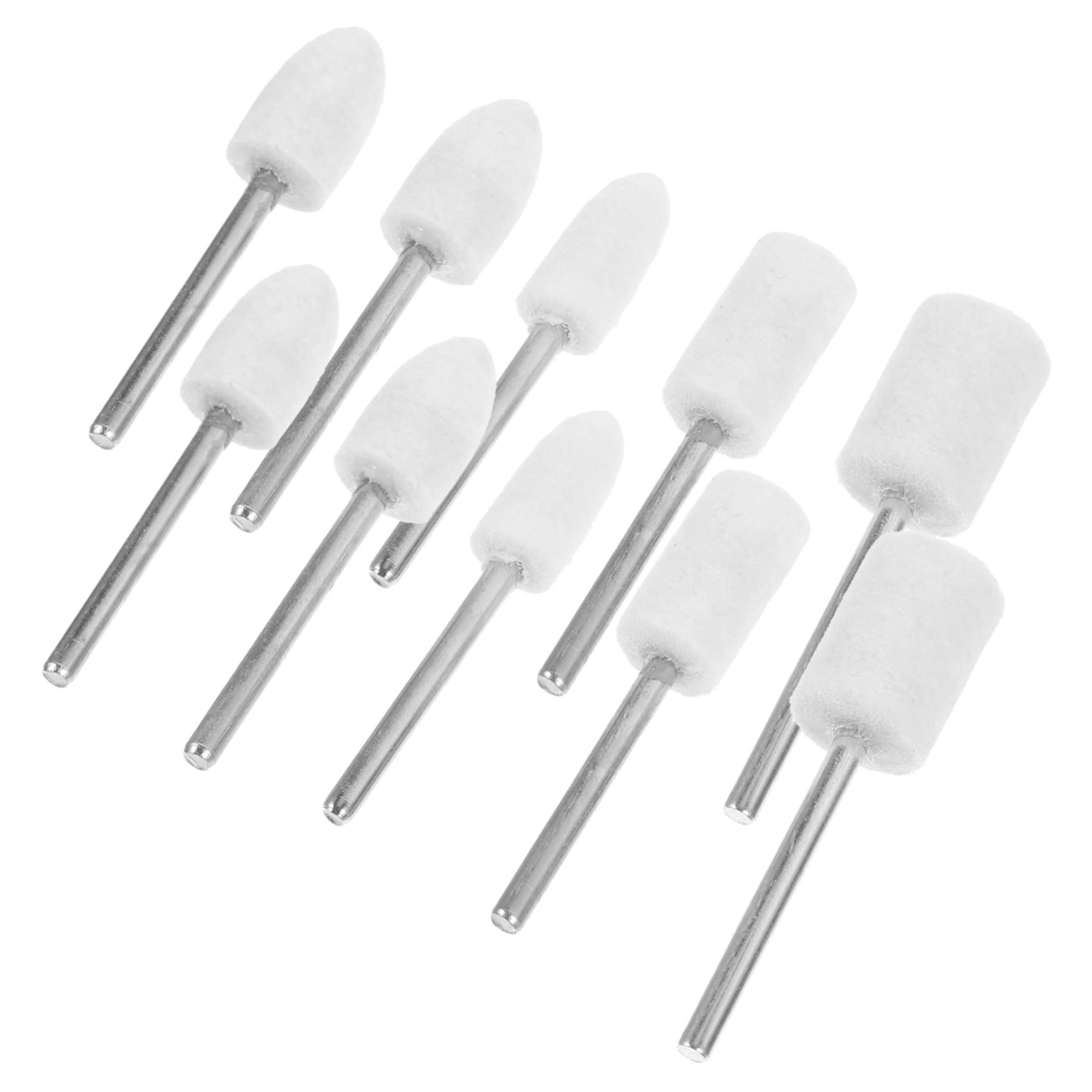 MUCKLILY Essential Grinding Buffing Heads 25pcs Wool Felt Set for Jewelry Watch Repair Glass Compact Design Long-Lasting Use