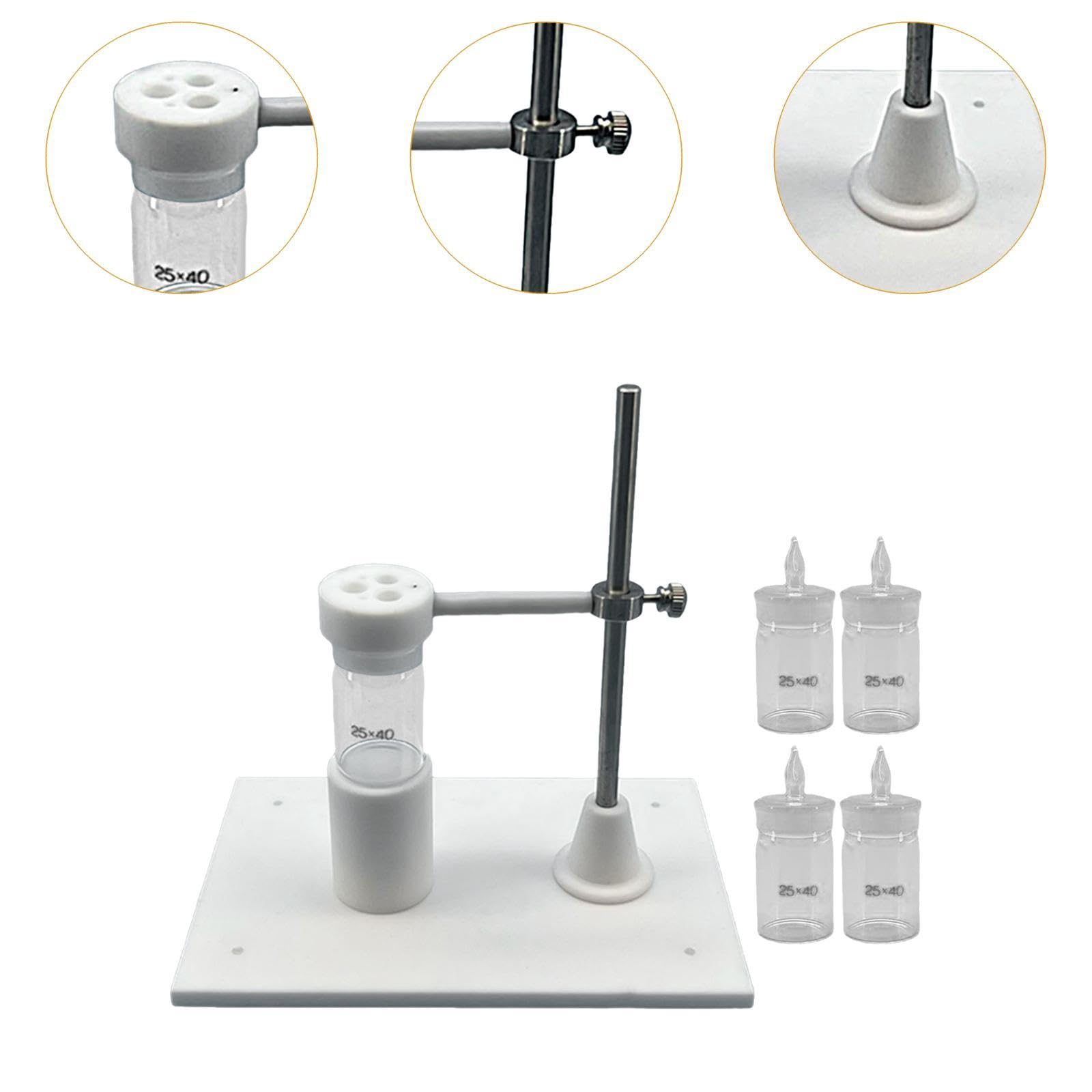 Soporte Experimentos Quimica Tres Electrodes | Experimentos de fisica, sistema de tres electrodos, tazas de PP, soporte seguro.
