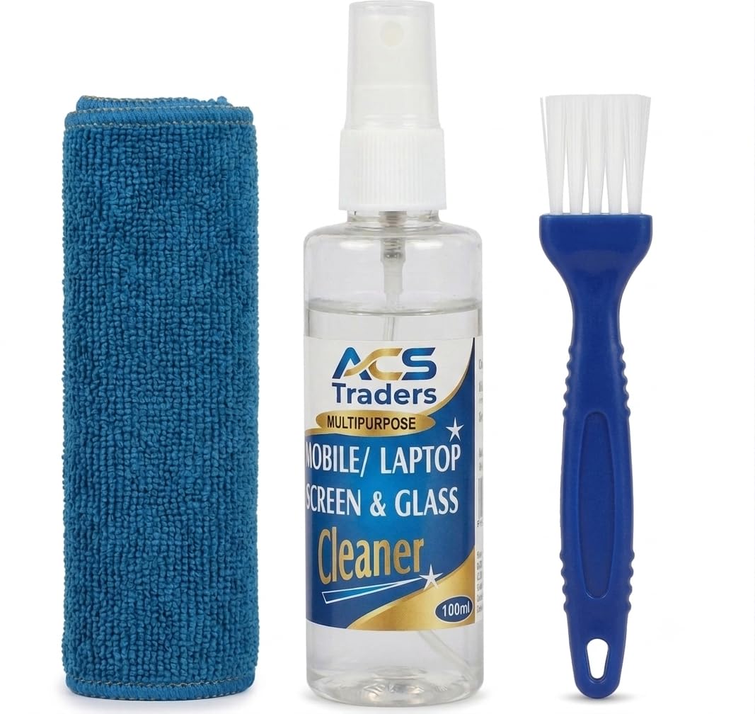 Laptop Cleaning Kit Combo Set Cleaner Anti-Static Brush Microfiber Cloth Wipes for Laptop Keyboard Cleaner Liquid Cleaner Cloth | Laptop Care, Screen Cleaner-image-16