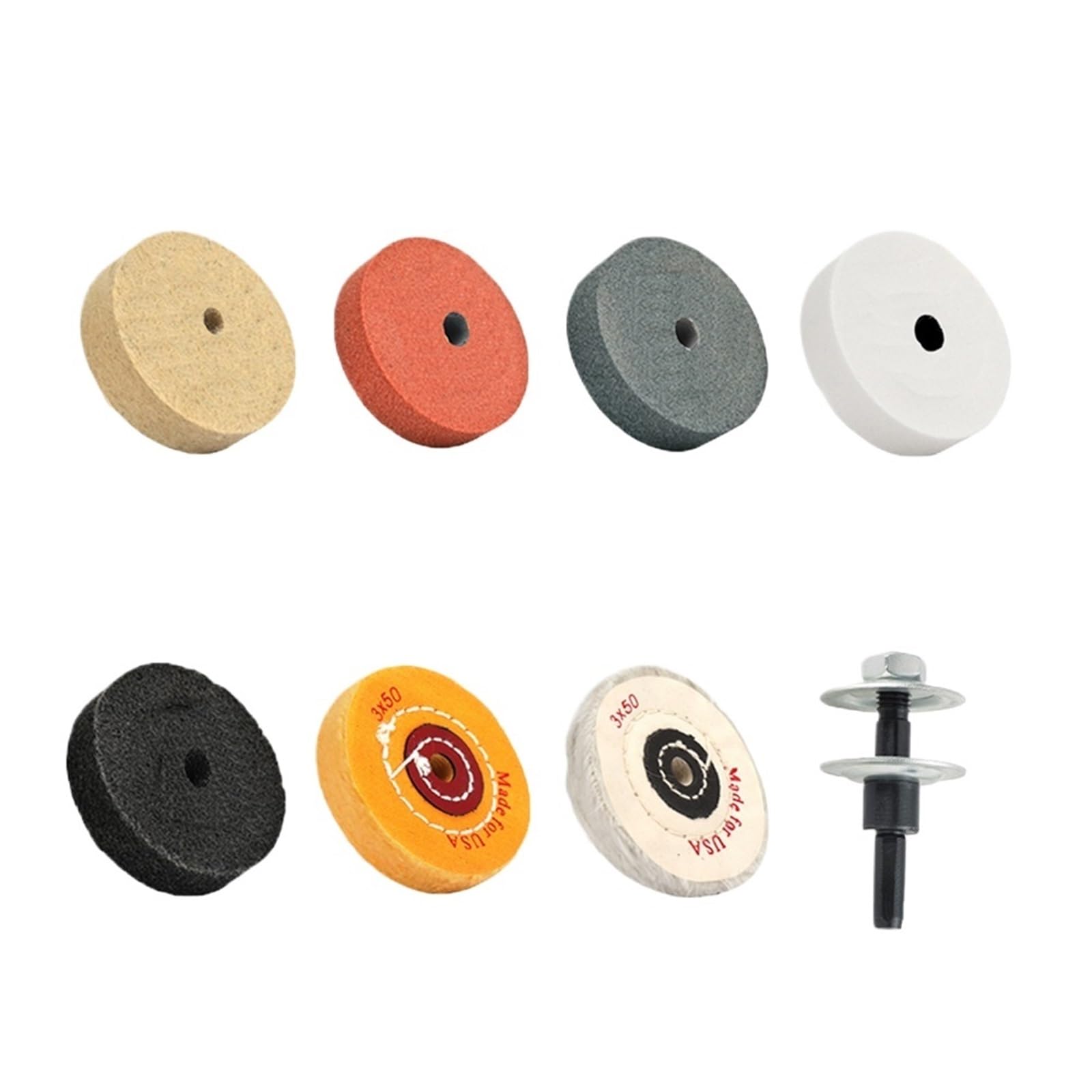 1 szt. 75 mm 3-calowe koło polerskie Wiertarka elektryczna Spin Szlifowanie Pad do polerowania ze stopu metalu i złącza(Red grinding wheel)