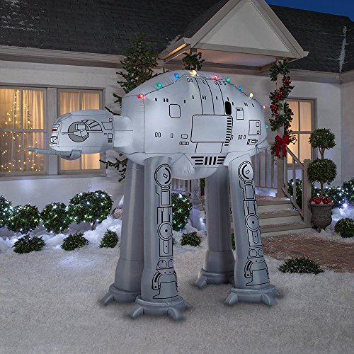 Gemmy 88.98 in. D x 62.21 in. W x 96.06 in. H Inflatable AT-AT On Snow Base Scene