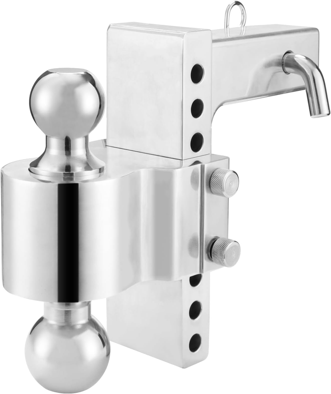 MAXXHAUL 50246 6 inch Drop 7 inch Rise Aluminum Adjustable Dual Ball