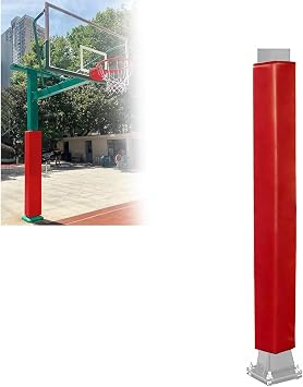 HJXGQJM 6ft Tall Square Column Protection Pads Anti-Collisions, All-Weather Wrap Around Foam Pole Pad, Heavy Duty Enclosure Garage Boat Football Volleyball Court Foam Cushion