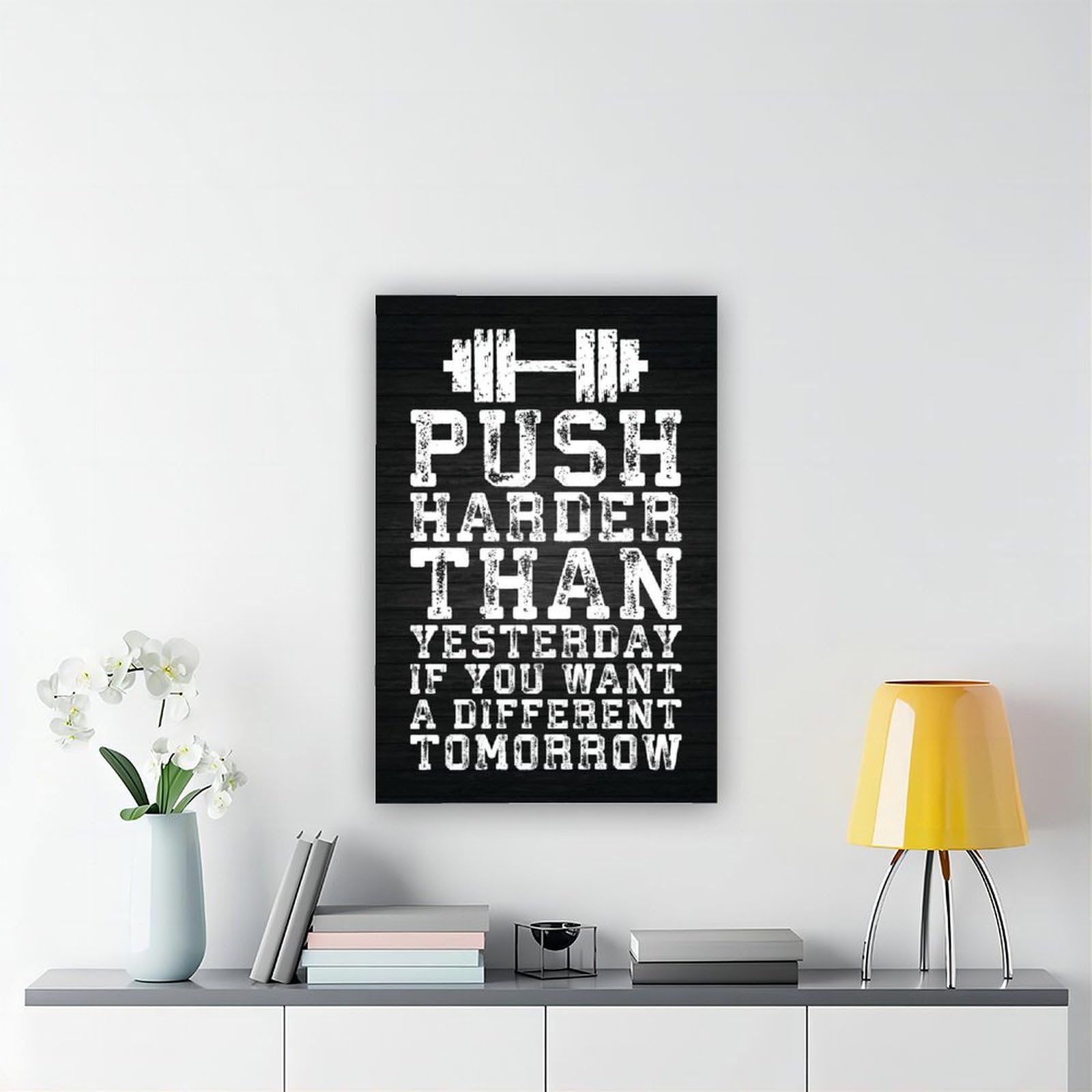 Pósteres motivacionales inspiradores para culturismo y entrenamiento físico para hombres y niñas, 50 x 75 cm