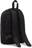 Vista 3 de Kipling Mochila estampada Challenger, Negro Tonal, Mochila Challenger para mujer, interior espacioso, correas acolchadas para el hombro, organizador