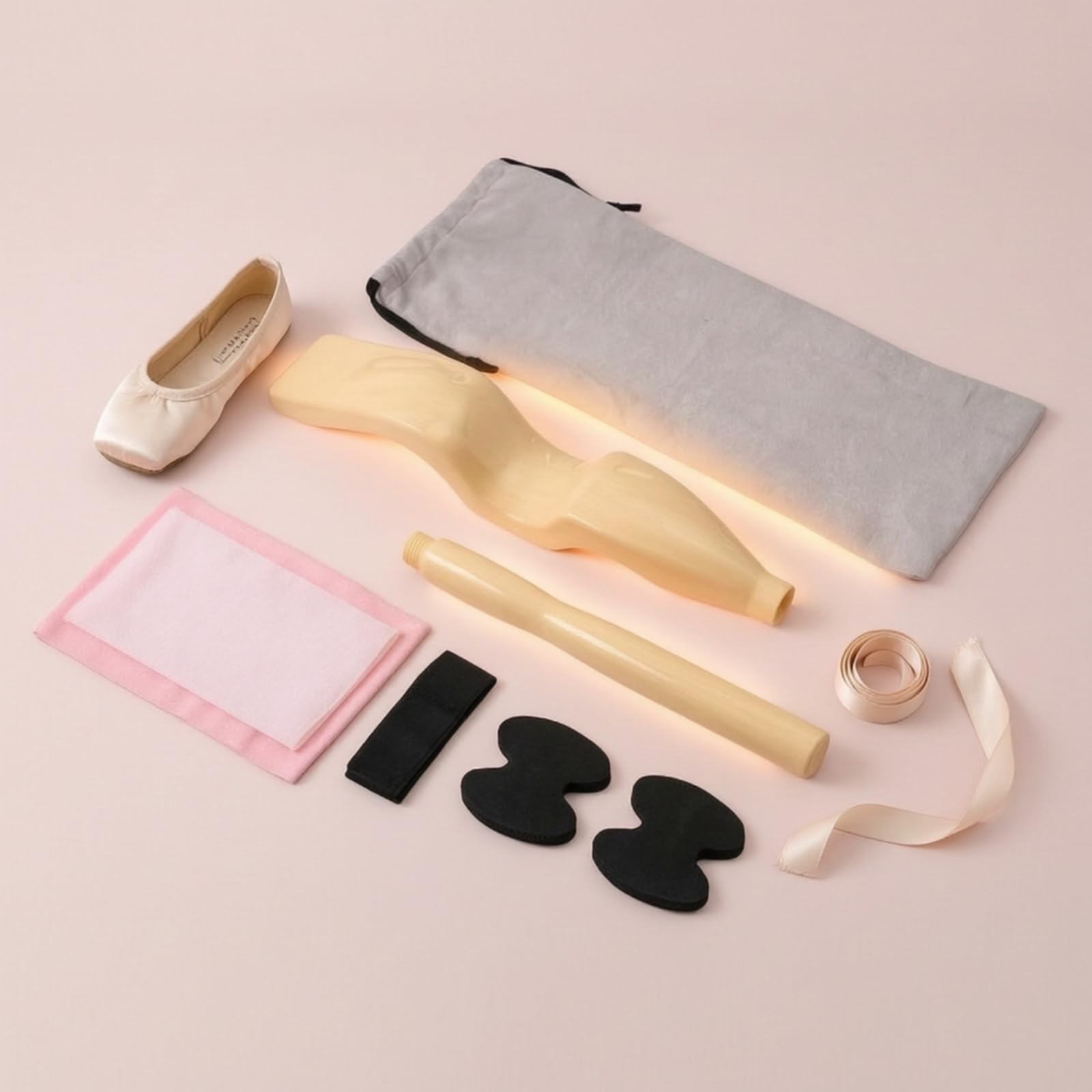 Étireur Pied Ballet Portable Tenur Pied Ballet Compact Rehausseur Voûte Plantaire pour Maison, Beige, Plastique Épissé