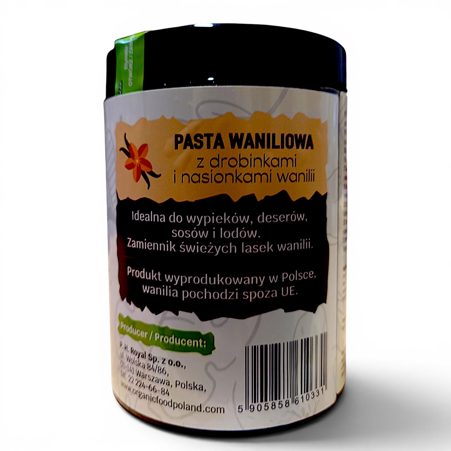 Royal Brand Bourbon Vanille Paste 1 kg Gourmet – Intensives Vanille Aroma ohne Konservierungsstoffe