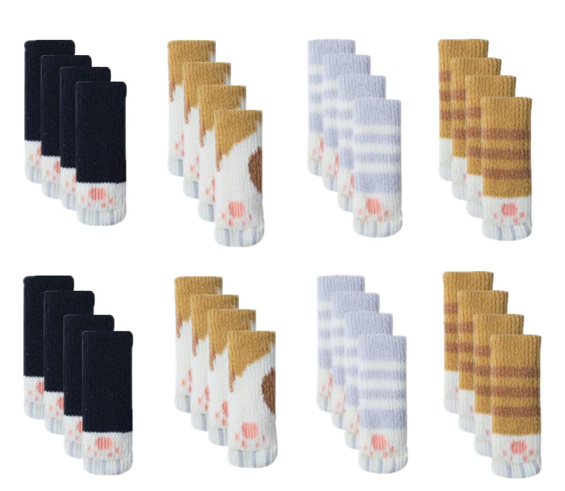 Chaussettes de chaise lot de 32 protecteurs de plancher et couvre-pieds de meuble