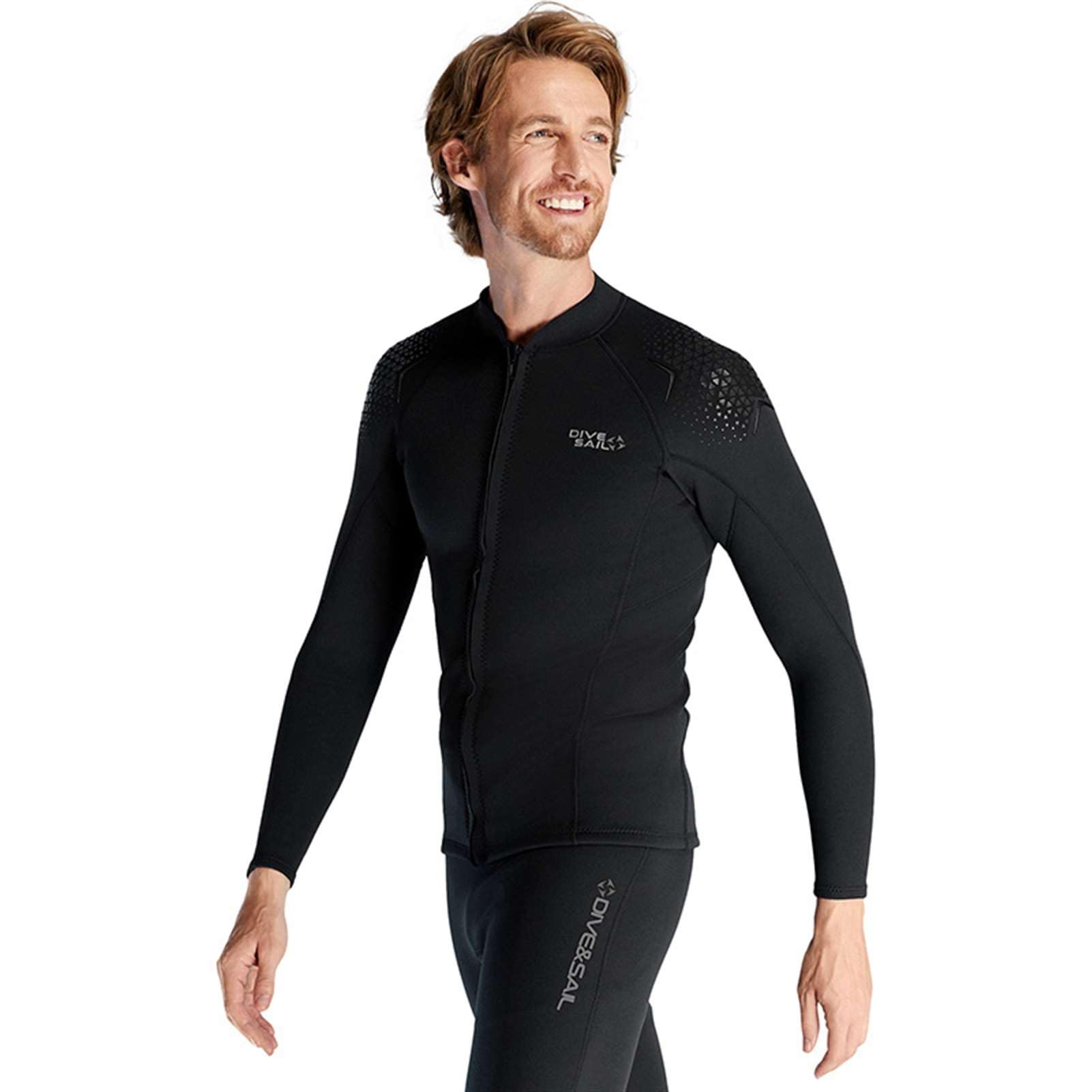 Neoprenanzug-Oberteil 2 Mm Für Herren & Damen – Mit Frontreißverschluss, Für Surfing, Tauchen, Kajak