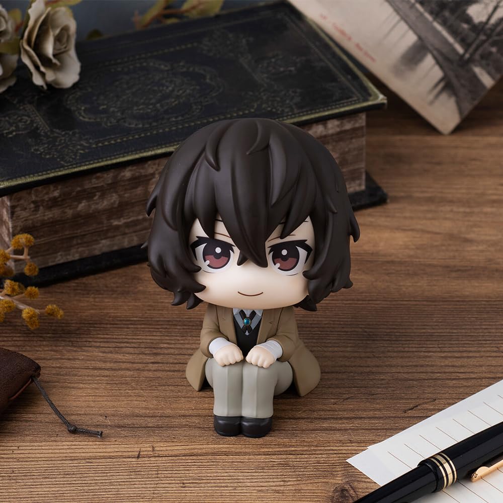 Zhongkaihua Bungo zwerfhonden figuur Dazai Osamu Nakahara Chuuya figuur 10 cm actiefiguur anime model standbeeld Kerstmis thuis bureau ornament verjaardag decoratie cadeau voor fans