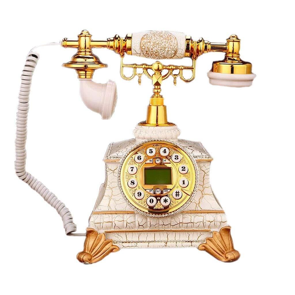 Elegancki, Zabytkowy Telefon W Stylu Retro – Zabytkowy Telefon Stacjonarny Z Identyfikacją Dzwoniącego, Ponownym Wybieraniem Numeru, Oddzwanianiem I Wyświetlaczem Cz