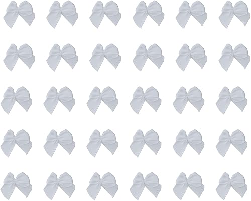 Sowaka 50 lazos de cinta de satén de 0.9 pulgadas, pequeños, suaves, lindos y elegantes para manualidades, kit de manualidades, álbumes de recortes,