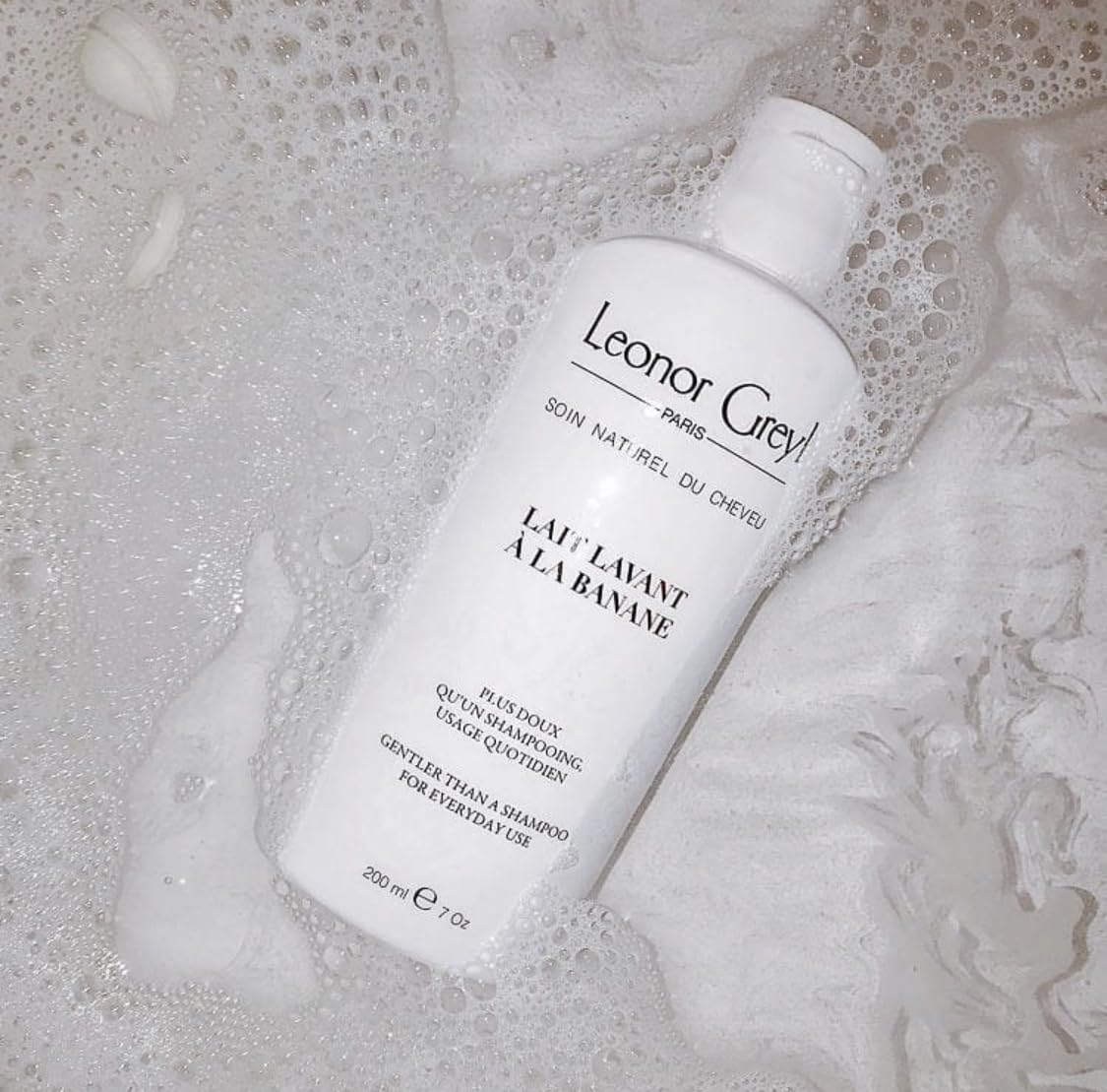 Leonor Greyl Paris - Lait Lavant a La Banane - Gentle Shampoo For Daily Use - Natural Purifying Hair Care Shampoo for Fine, Limp Hair (6.7 oz)