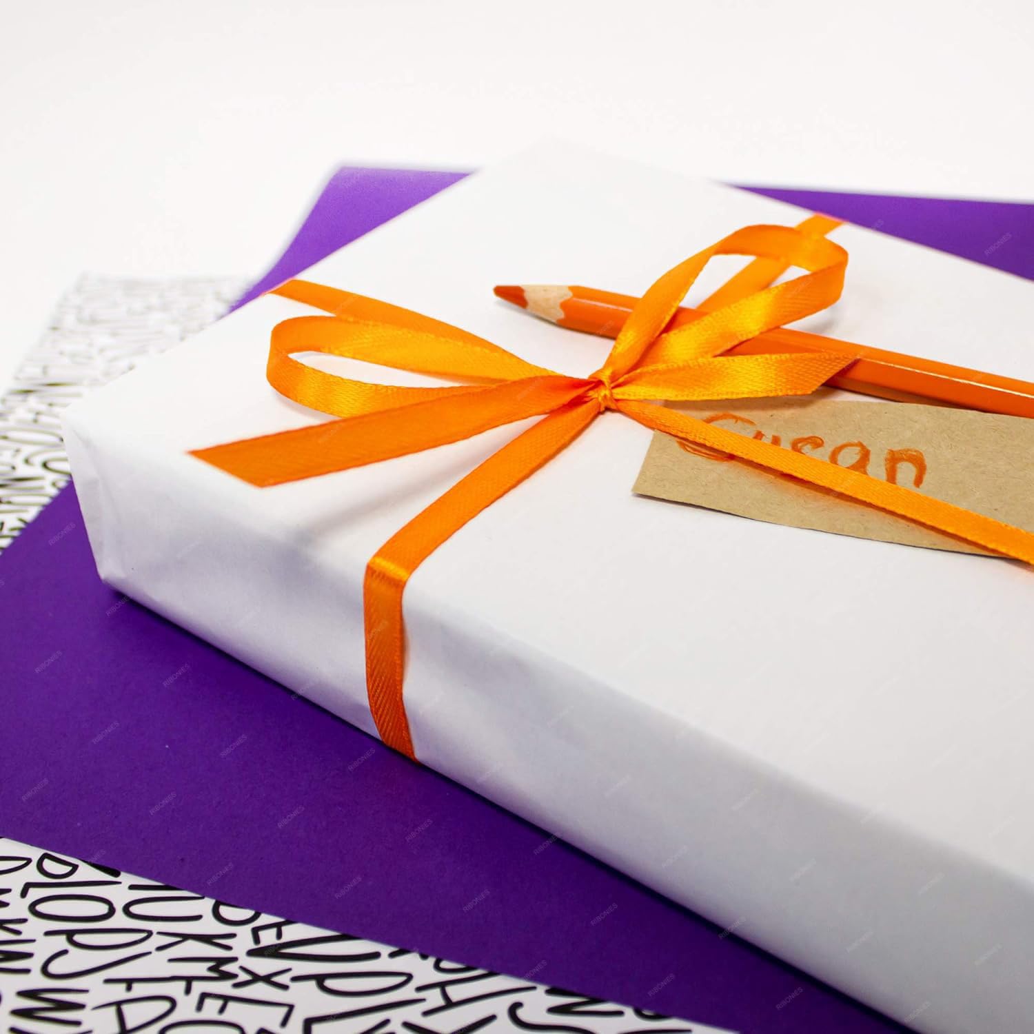 Nastro Di Raso Arancione 40mm X 22m - Per Regali, Fiori, Matrimoni E Decorazioni - Foto 7