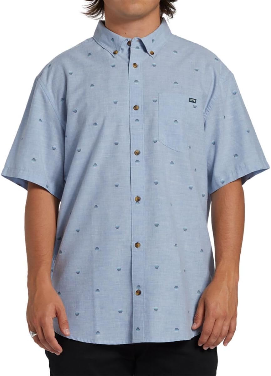 Billabong Men's All Day Jacquard Short Sleeve Woven Shirt