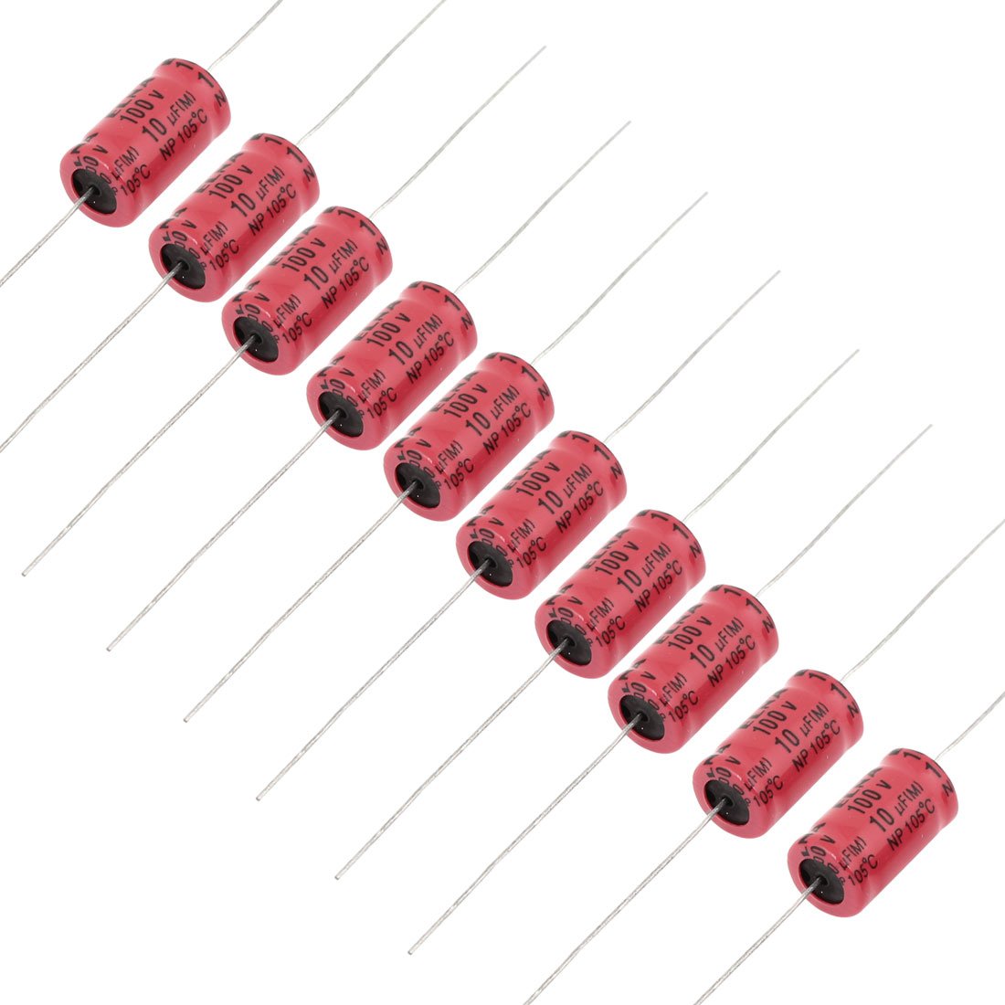 Condensateur électrolytique 10uF 100V 105C radial pour réparation électronique, lot de 10