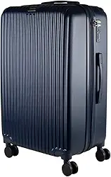 Mala Grande 35KG Expansível Style Giratória Ultra Leve ABS 80CM (Azul)