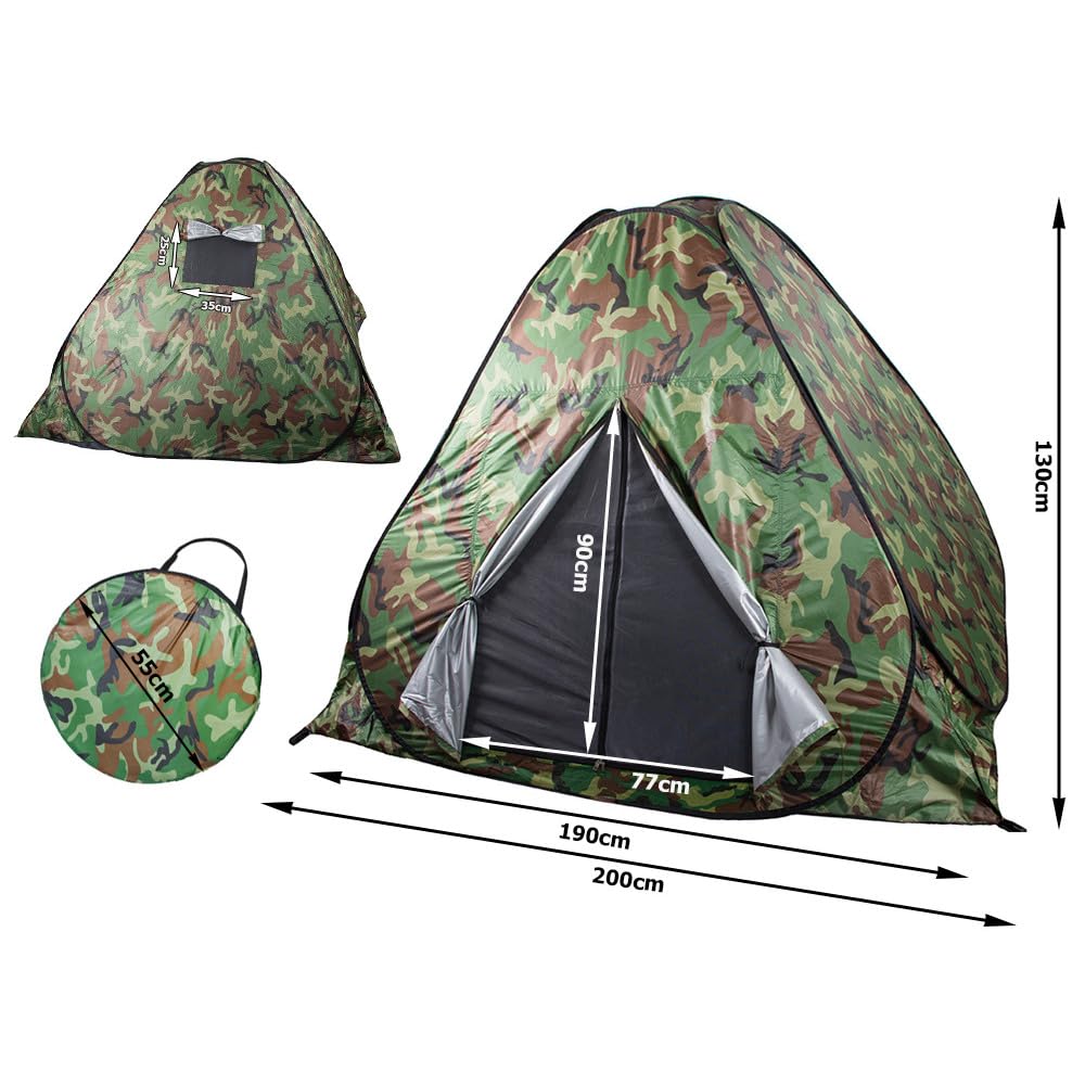 2 Personen Camping Zelt Set Festival I Pop-Up Zelt, 2 Isomatten, 2 Schlafsäcke, 2 Nackenkissen, 2 Schlafmasken, 2 Ohrenstöpsel, Hammer I Pop Up Zelt 2 Mann I Wurfzelt wasserdicht