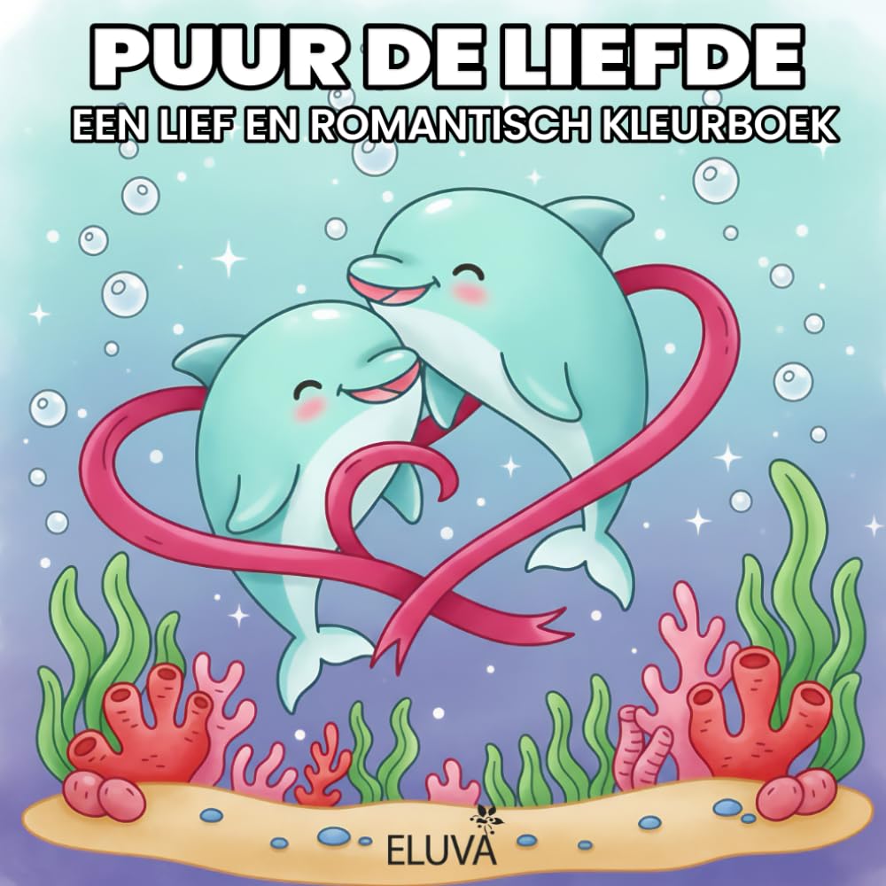 Cozy Puur de Liefde Een Lief en Romantisch Kleurboek: 60 Eenvoudige Kleurplaten van Liefdevolle Dieren met Dikke Lijnen voor Ontspanning voor Volwassenen en Tieners in Formaat 8.5 x 8.5 Inch