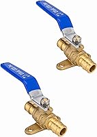 Vista 13 de EFIELD Pex A Válvula de bola de latón de cierre de puerto completo de 3/4 pulgadas x 3/4 pulgadas con orejeta caída, ASTM 1960, certificado cUPC