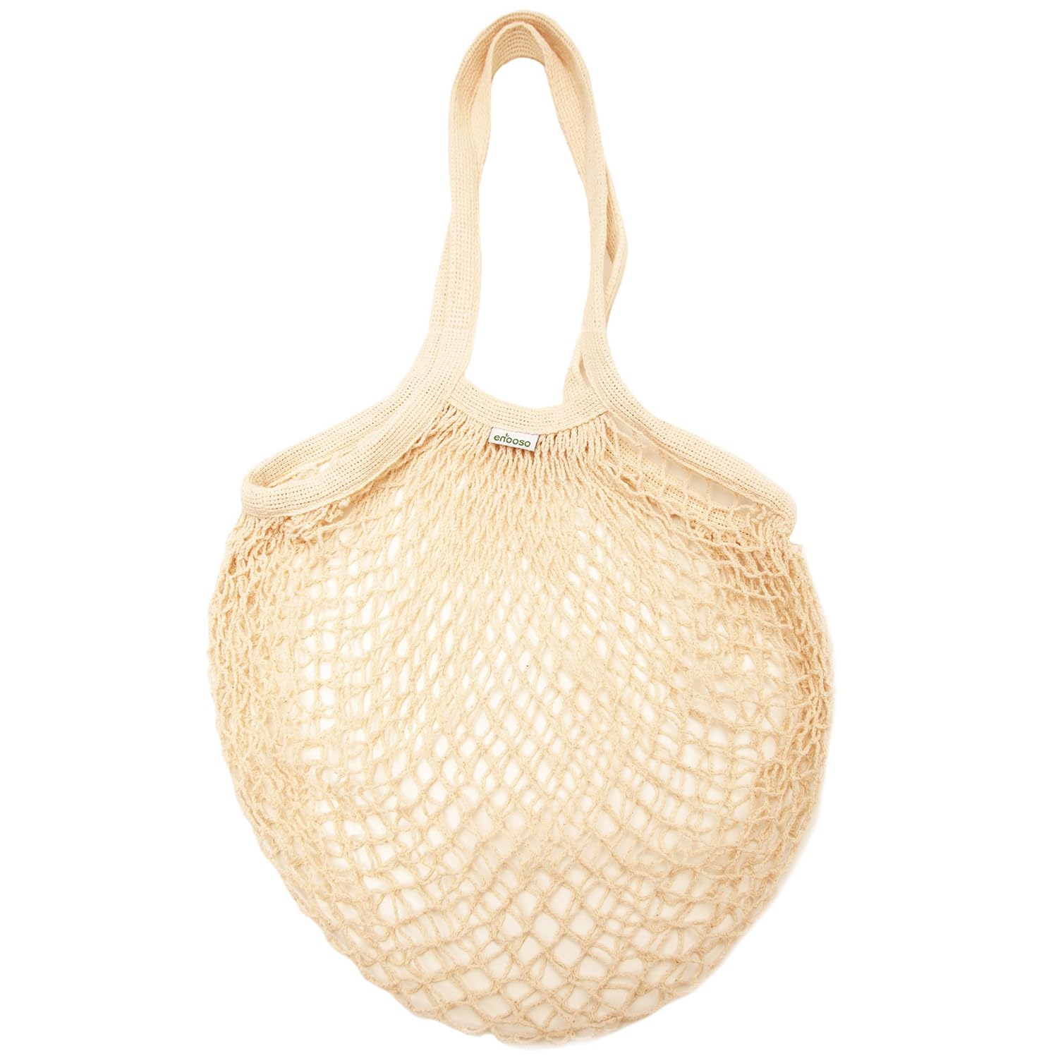 Borse Rete Spiaggia 2 Pezzi - Riutilizzabili, Lavabili, In Cotone, Per Spesa, Frutta, Giochi Da Mare - Foto 3