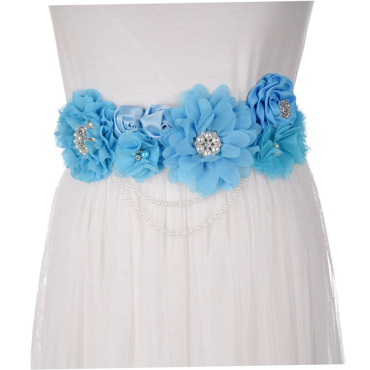 Abaodam 1Pc Belt Women Dress Belt Rhinestone Belt For Dress Baby Decor Dress Sash Bridal Sash Belt Cinturón De Boda Para Novia Vestido Fiesta Cintura Mujer Cintura Cinturón Decorativo