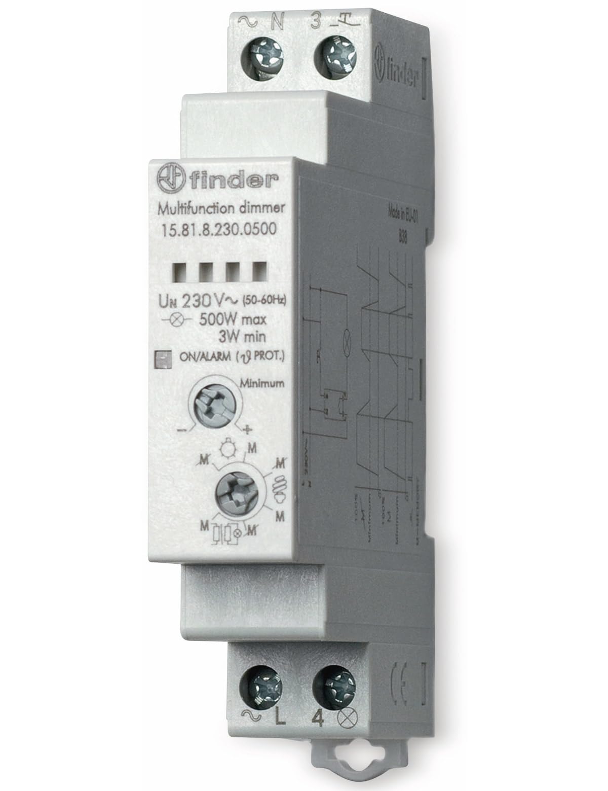Finder Serie 15 – Relais Electronico Impulso Serie 15 230 V 500 W Risparmio Energetico - 4