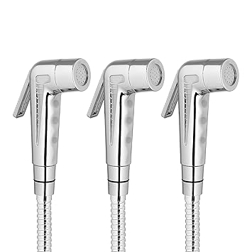 Parryware Splash Health Faucet for Bathroom Fittings (Chrome Finish, Pack of 3), Silver (T9805A1-pk3)