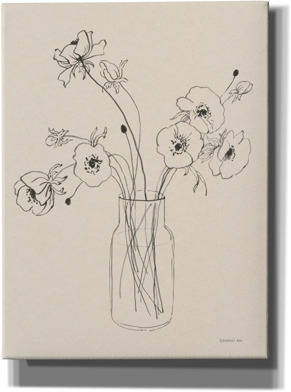 Epic Graffiti 'Sketches Of Spring 1 Beige' by Danhui Nai Canvas Wall Art, 12" x 16"