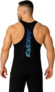 3Colors Men's Gym Vest | Sleeveless Tank Top for Workout, Bodybuilding & Sports | Y-Back Stringer Athletic Fit Racerback -... Price In India