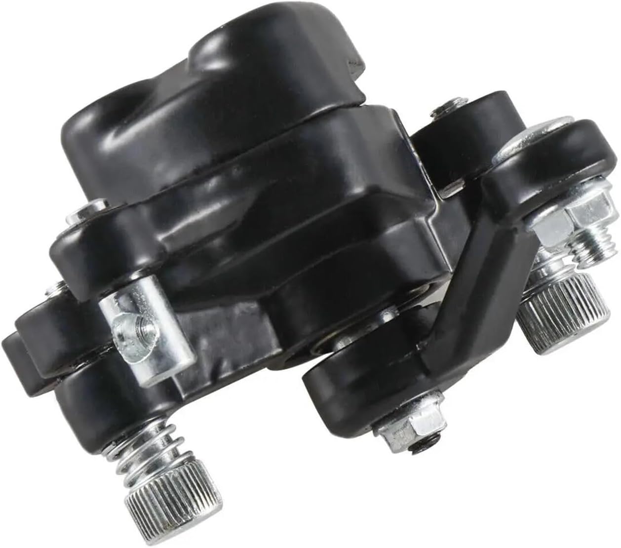 Front Hydraulic Disc Brake Caliper For 49cc MI&NI Pocket Bike Scooter Atv Quad Part Black Motorcycle Fr&on&t Disc Brake Braking Caliper UN&IVE&RSAL