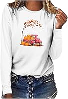 Vista 1 de Camisetas de moda para mujer 2023, ajuste regular, camisetas gráficas sin botones, camisetas de manga larga, blusas casuales, ropa de otoño