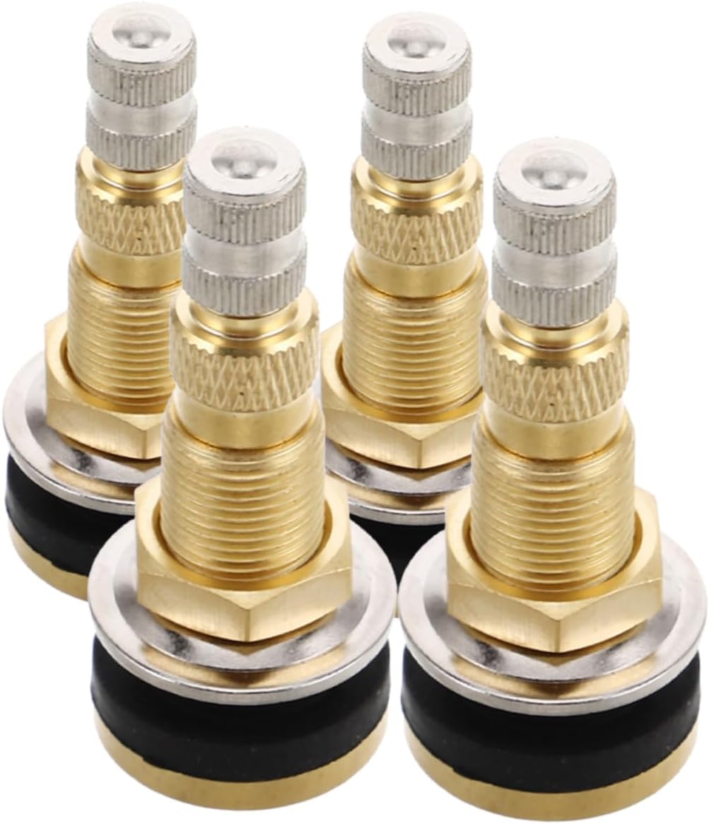 ABOOFAN 4pcs Tubeless Tire Valve Stems Inflatable Nozzle for Tire Valve Replacement for Car Truck Agricultural Vehicles