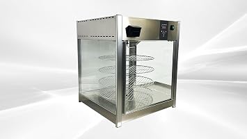 Commercial Food Pizza Warmer, ETL Countertop 18" Rotating Rack, 4-Tier