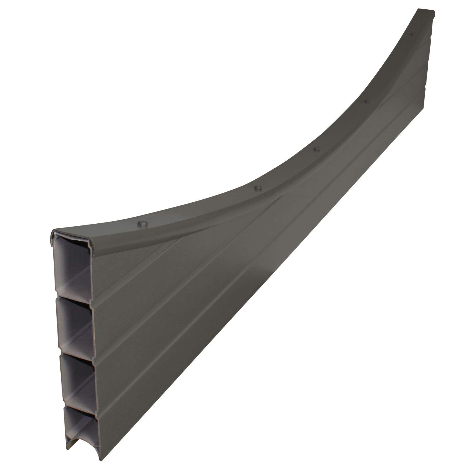 Eco Fencing Graphite 1.829M (6 Foot), Concave Top - Arched Fence Panel Tops For Plastic Composite Panel Boards