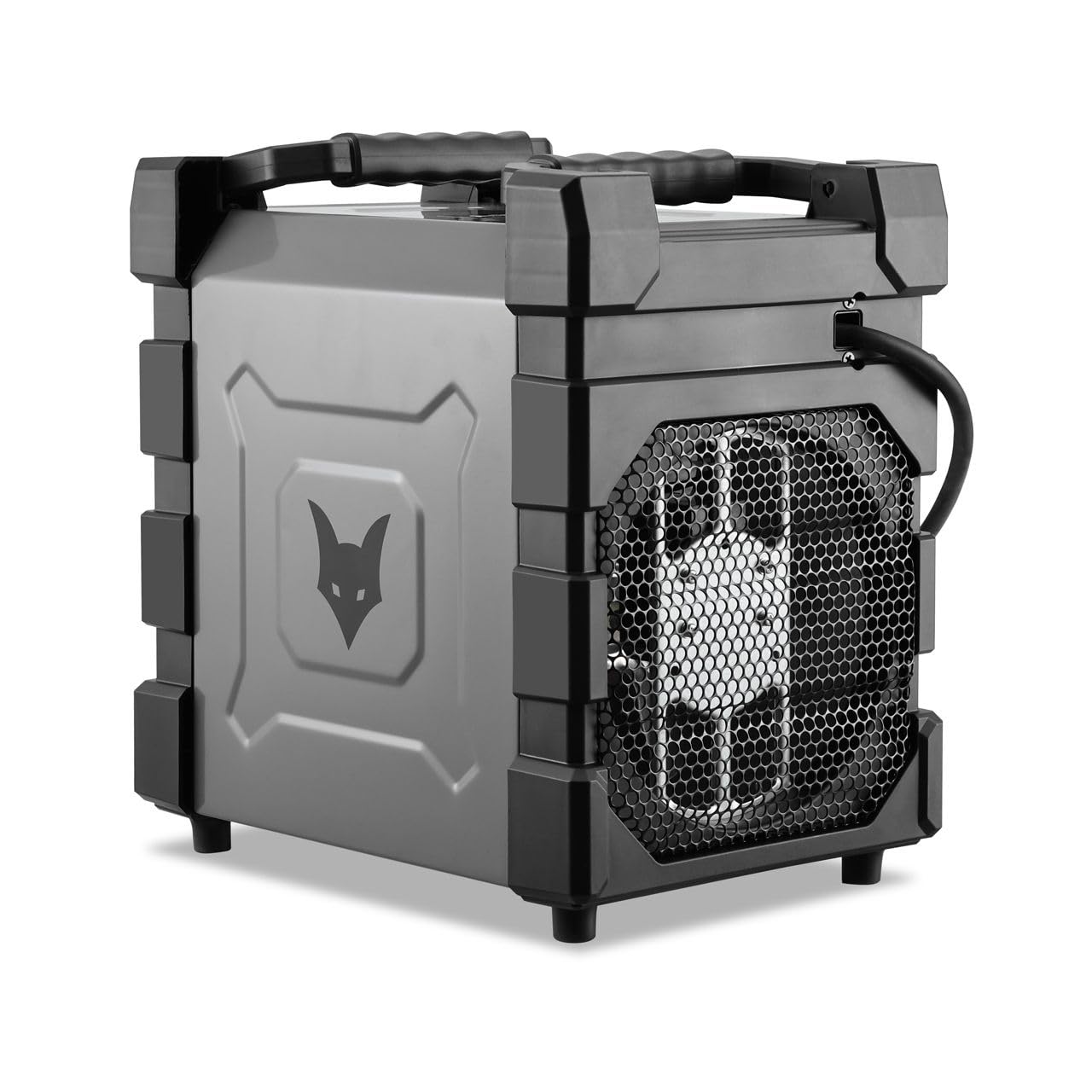 FUXTEC Riscaldatore elettrico FX-EH2 – Termoventilatore da 2000 W con elemento ceramico PTC – Corpo in metallo IP24 – Portata aria 284 m³/h – Ideale per garage e officine