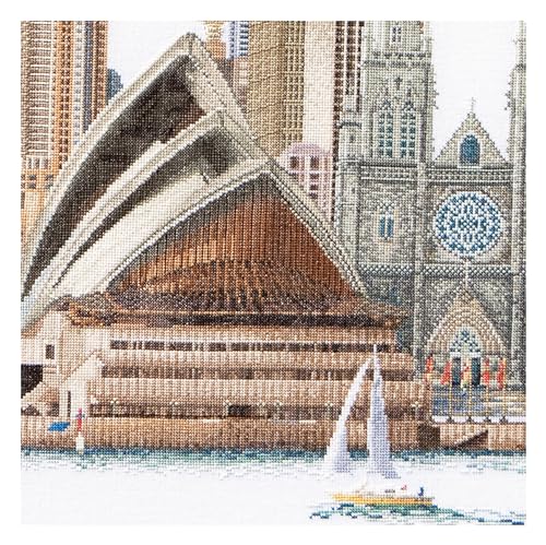 Image of Thea Gouverneur Cross Stitch Kit 31 inchX19.5 inch-Sydney On Aida (18 Count)