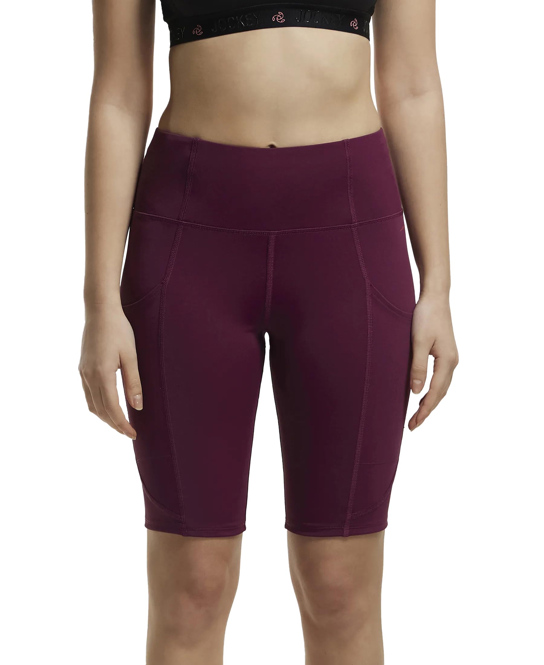 Jockey MW81 Women's Microfiber Elastane Stretch Slim Fit Shorts with Side Pockets and Stay Fresh Treatment-picture-14