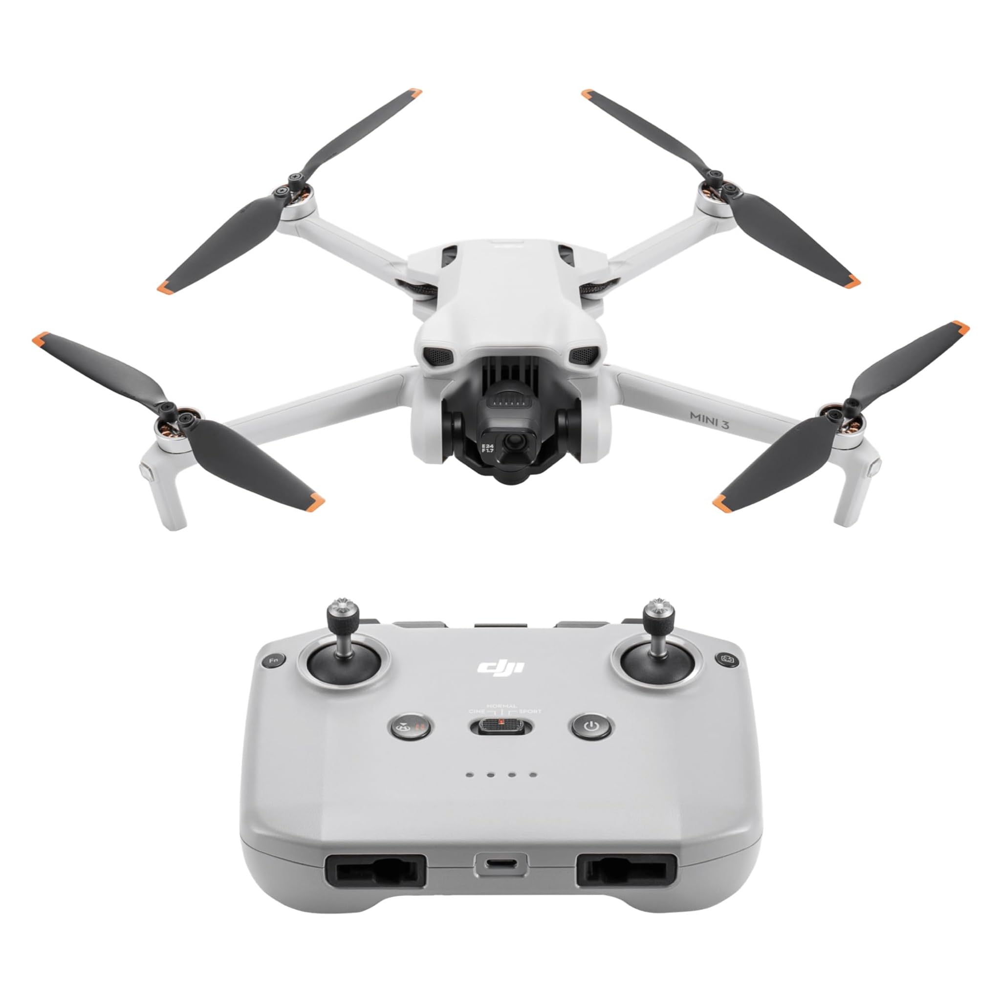 DJI Mini 3 – Mini Drone with Camera Lightweight and Foldable with 4K HDR Video, 38 Min Flight Time, Vertical Recording and Smart Functions, with Remote Control, C0